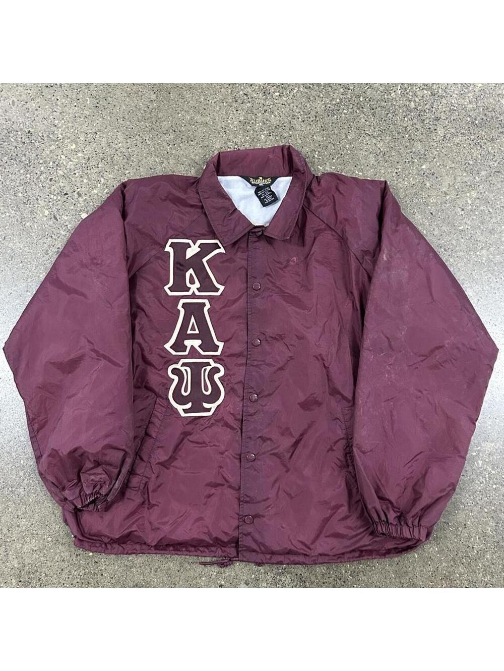 Vintage 80s Kappa Alpha Phi Varsity Jacket College Letterman Full Zip (XXL 2XL)
